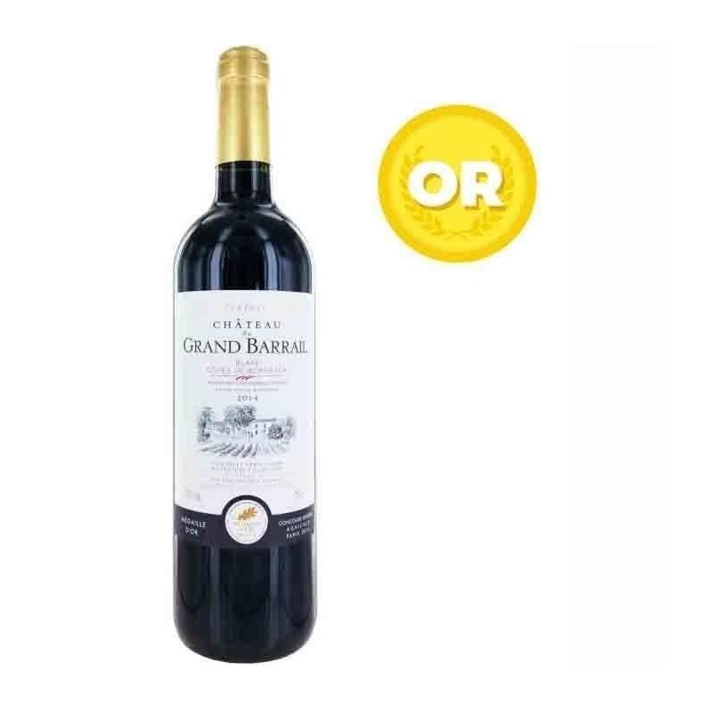 Château Grand Barrail 2014 Blaye - Vin rouge de Bordeaux Château Grand Barrail 2014 Blaye - Vin rouge de Bordeaux