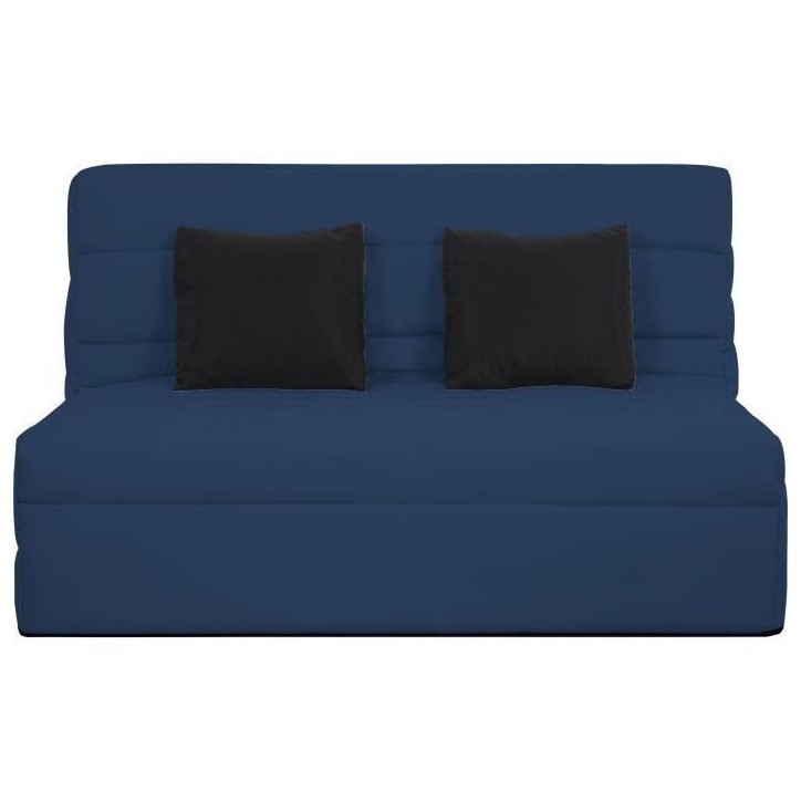 DUNLOPILLO Banquette BZ 2 places - Bleu - ReVEUR DUNLOPILLO Banquette BZ 2 places - Bleu - ReVEUR