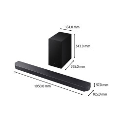Barre de son - SAMSUNG - HW-Q610F/XE - Series 3.1ch - Caisson sans fil