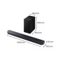 Barre de son - SAMSUNG - HW-Q610F/XE - Series 3.1ch - Caisson sans fil 6,5'' - Accoustic beam Barre de son - SAMSUNG - HW-Q610F/XE - Series 3.1ch - Caisson sans fil 6,5'' - Accoustic beam