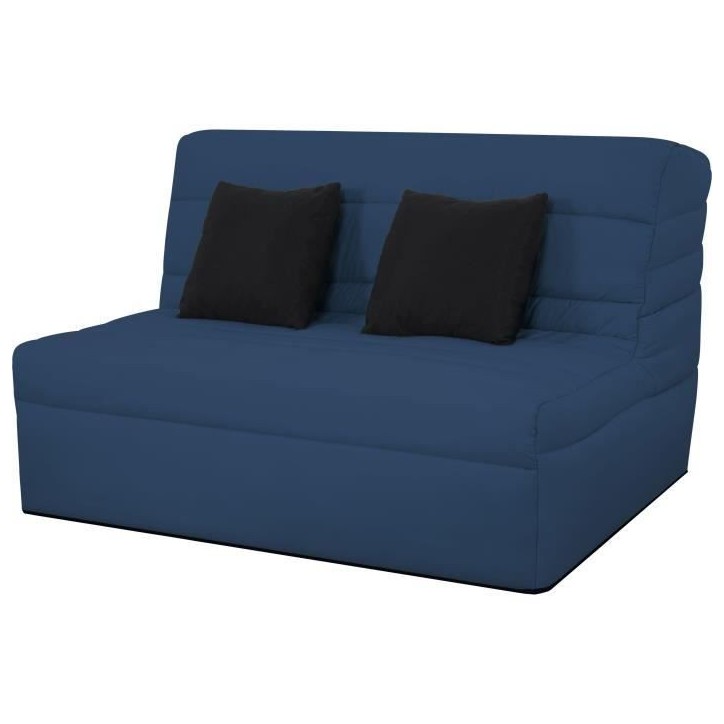 DUNLOPILLO Banquette BZ 2 places - Bleu - ReVEUR DUNLOPILLO Banquette BZ 2 places - Bleu - ReVEUR