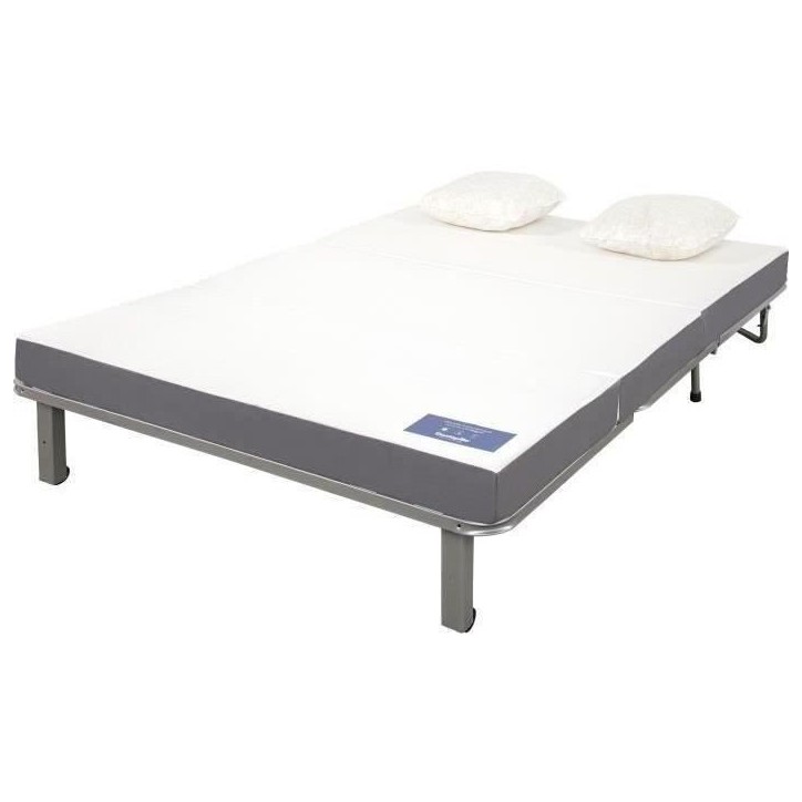 DUNLOPILLO Banquette BZ 2 places - Gris - ReVEUR