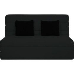 DUNLOPILLO Banquette BZ 2 places - Noir - ReVEUR