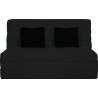 DUNLOPILLO Banquette BZ 2 places - Noir - ReVEUR