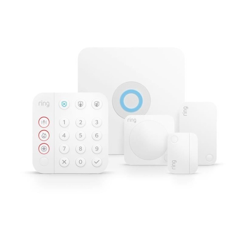 Kit alarme - RING - S - 2eme Génération - 5 pieces Kit alarme - RING - S - 2eme Génération - 5 pieces