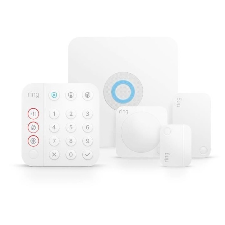 Kit alarme - RING - S - 2eme Génération - 5 pieces Kit alarme - RING - S - 2eme Génération - 5 pieces
