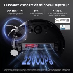 ROBOROCK SAROS 10 R&D System - Aspirateur Robot Laveur avec Base entie