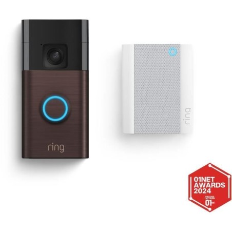 Sonnette vidéo sans fil - RING - HD 1440p en plan moyen - Notificatio