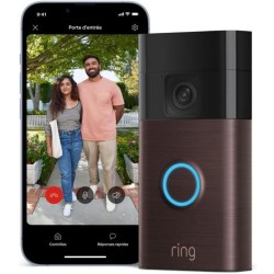 Sonnette vidéo sans fil - RING - HD 1440p en plan moyen - Notificatio