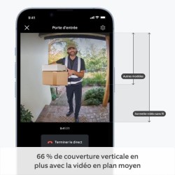Sonnette vidéo sans fil - RING - HD 1440p en plan moyen - Notificatio