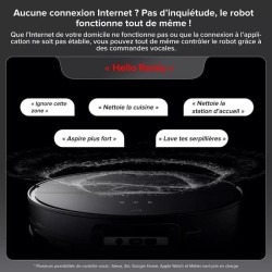 ROBOROCK SAROS 10 R&D System - Aspirateur Robot Laveur avec Base entie