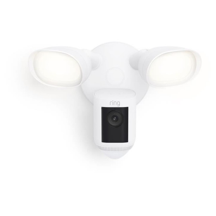 Caméra de surveillance - RING - Spotlight Cam Pro sur secteur - Blanc