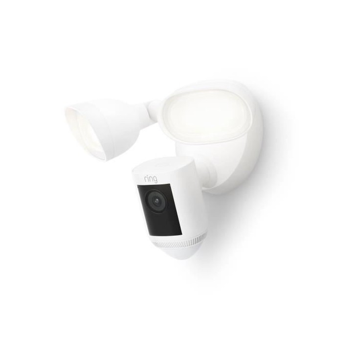 Caméra de surveillance - RING - Spotlight Cam Pro sur secteur - Blanc