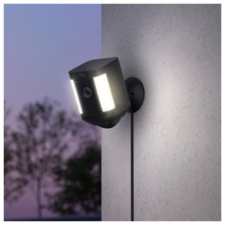 Caméra de surveillance - RING - Spotlight Cam Plus sur secteur - Noir