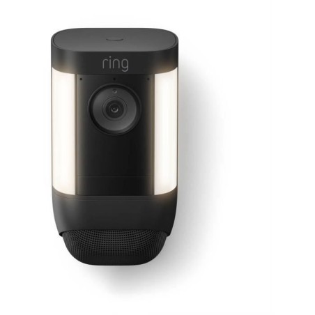 Caméra de surveillance - RING - Spotlight Cam Pro Batterie - Noir - Vision nocturne