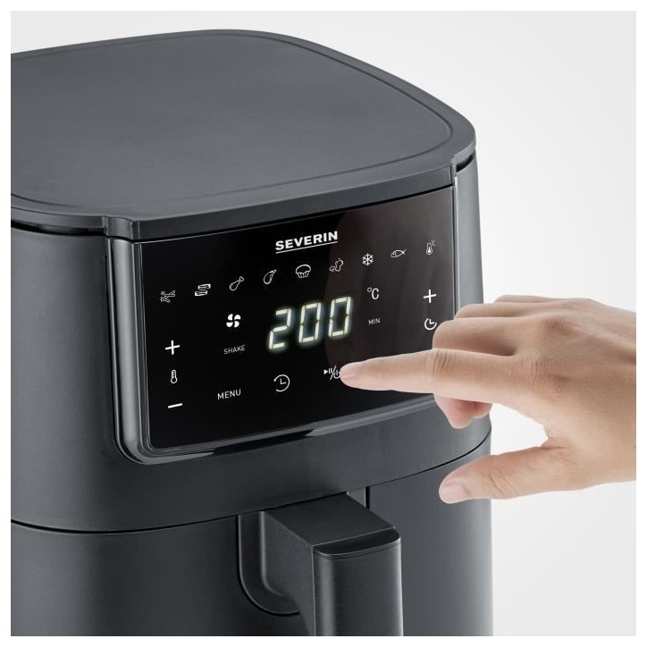 Friteuse sans huile SEVERIN - Airfryer FR2461 - Capacité 4L - 8 programmes - 1300W
