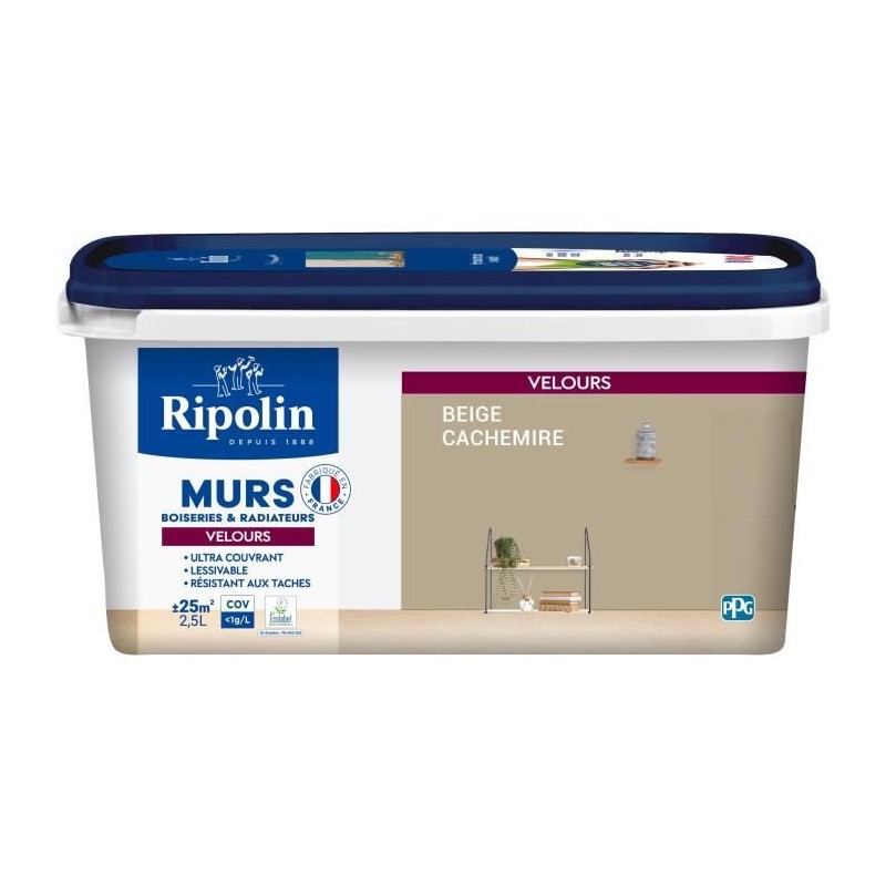 Peinture deco murs, boiseries & radiateurs - RIPOLIN - 468811 - Beige Peinture deco murs, boiseries & radiateurs - RIPOLIN - 468811 - Beige