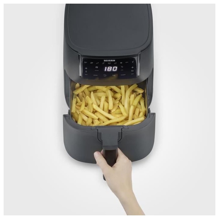 Friteuse sans huile SEVERIN - Airfryer FR2461 - Capacité 4L - 8 programmes - 1300W