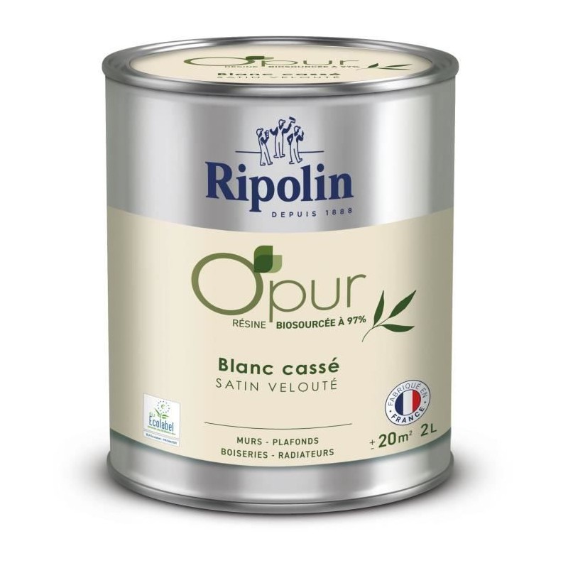 Peinture O'PUR murs, boiseries & radiateurs - RIPOLIN - 472823 - Blanc Peinture O'PUR murs, boiseries & radiateurs - RIPOLIN - 472823 - Blanc