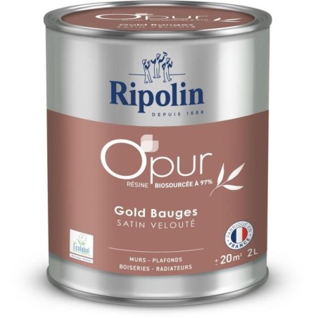O'pur murs boiseries radiateurs gold bauges satin velouté - RIPOLIN -