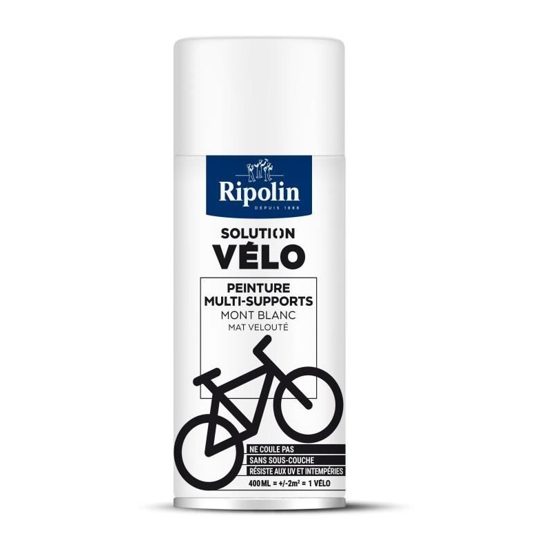 Solution vélo - RIPOLIN - 0,4 L - Blanc mat Solution vélo - RIPOLIN - 0,4 L - Blanc mat