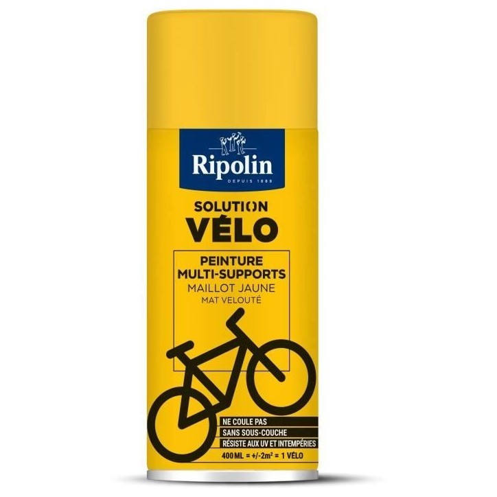 Solution vélo - RIPOLIN - 0,4 L - Maillot jaune mat Solution vélo - RIPOLIN - 0,4 L - Maillot jaune mat