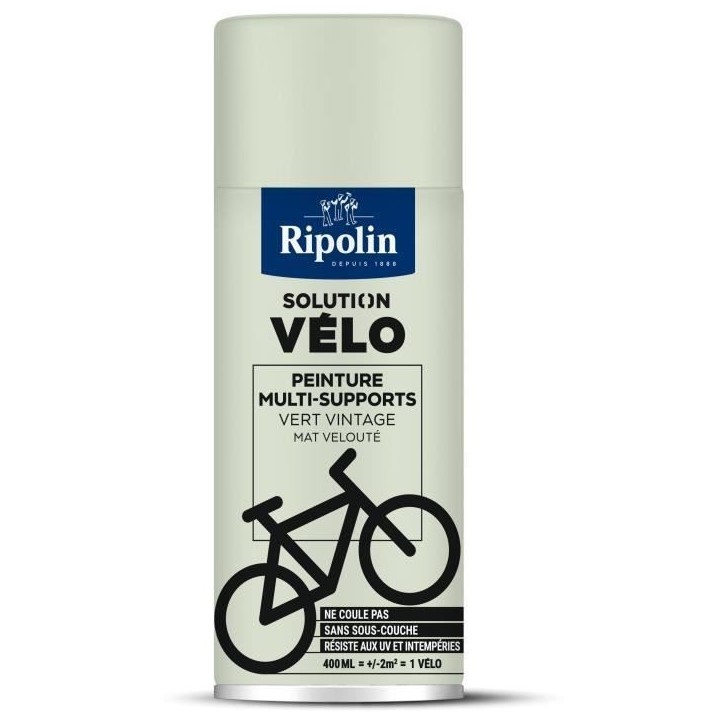 Solution vélo - RIPOLIN - 0,4 L - Vert vintage mat Solution vélo - RIPOLIN - 0,4 L - Vert vintage mat