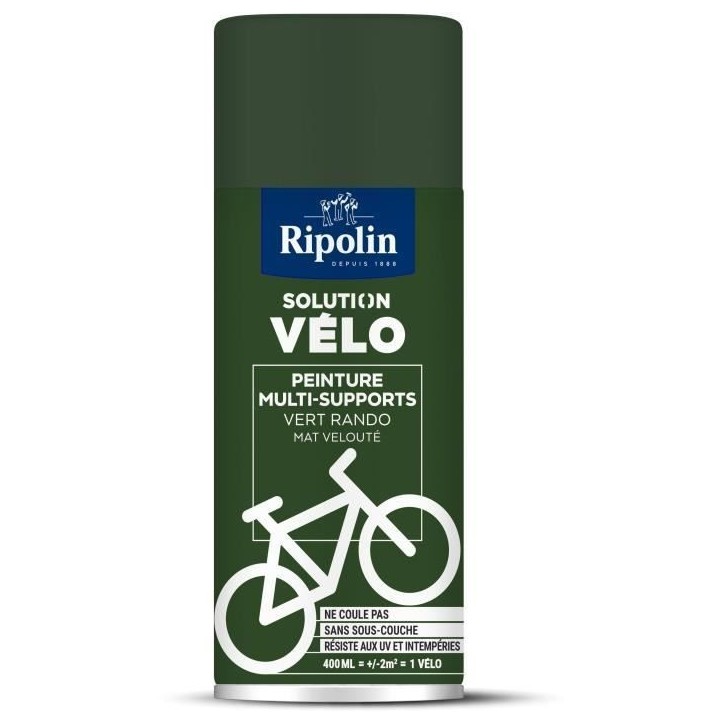 Solution vélo - RIPOLIN - 0,4 L - Vert rando mat Solution vélo - RIPOLIN - 0,4 L - Vert rando mat