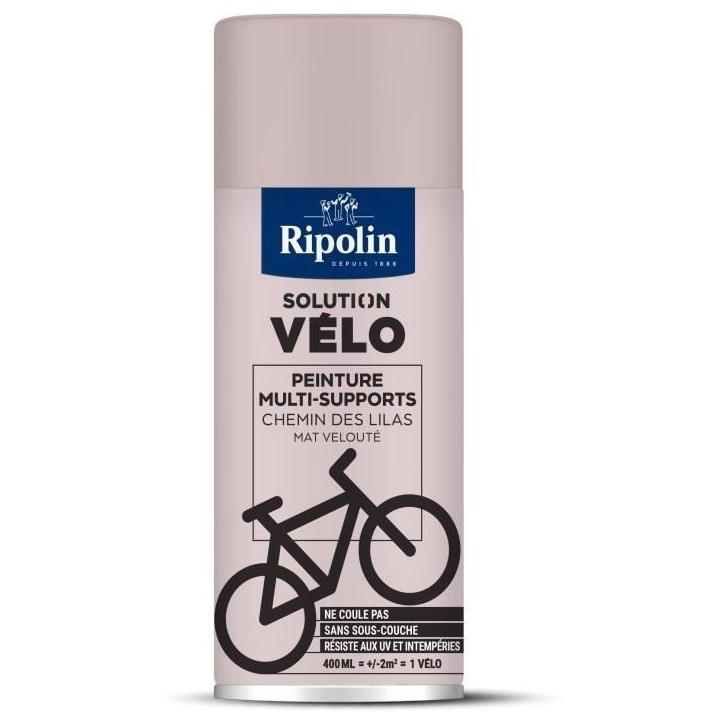 Solution vélo - RIPOLIN - 0,4 L - Chemin des lilas mat Solution vélo - RIPOLIN - 0,4 L - Chemin des lilas mat