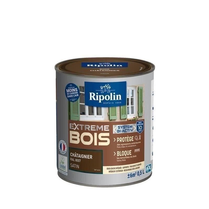 RIPOLIN Peinture Bois Satin Haute Protection 10 ans qui Protege et Mag RIPOLIN Peinture Bois Satin Haute Protection 10 ans qui Protege et Mag