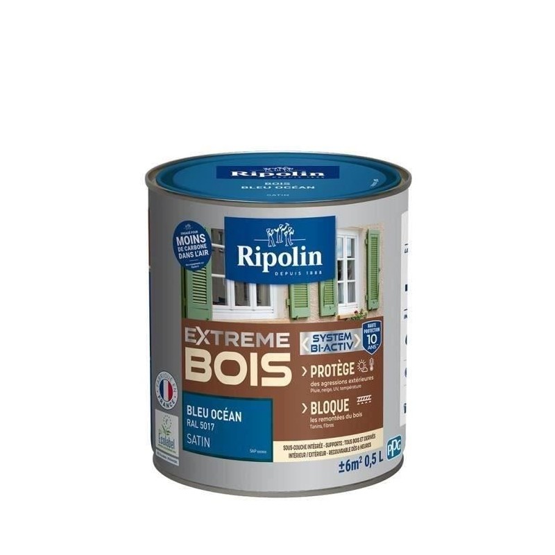 RIPOLIN Peinture Bois Satin Haute Protection 10 ans qui Protege et Mag RIPOLIN Peinture Bois Satin Haute Protection 10 ans qui Protege et Mag