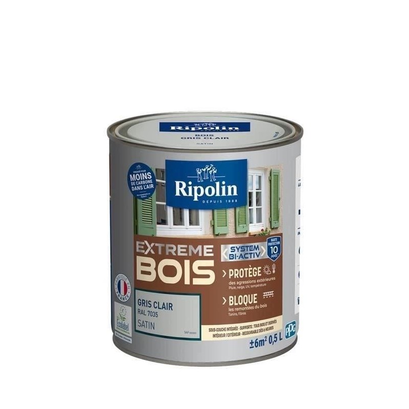 RIPOLIN Peinture Bois Satin Haute Protection 10 ans qui Protege et Mag RIPOLIN Peinture Bois Satin Haute Protection 10 ans qui Protege et Mag