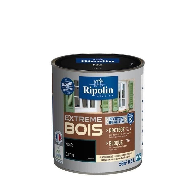 RIPOLIN Peinture Bois Satin Haute Protection 10 ans qui Protege et Mag RIPOLIN Peinture Bois Satin Haute Protection 10 ans qui Protege et Mag