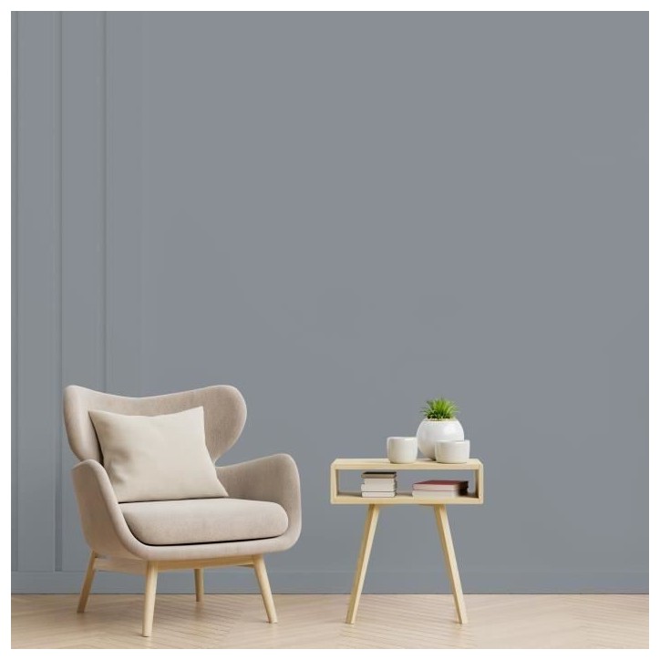 Peinture Murale Toutes Pieces - Satin - 2,5L - Gris Zinc - Ripolin Peinture Murale Toutes Pieces - Satin - 2,5L - Gris Zinc - Ripolin