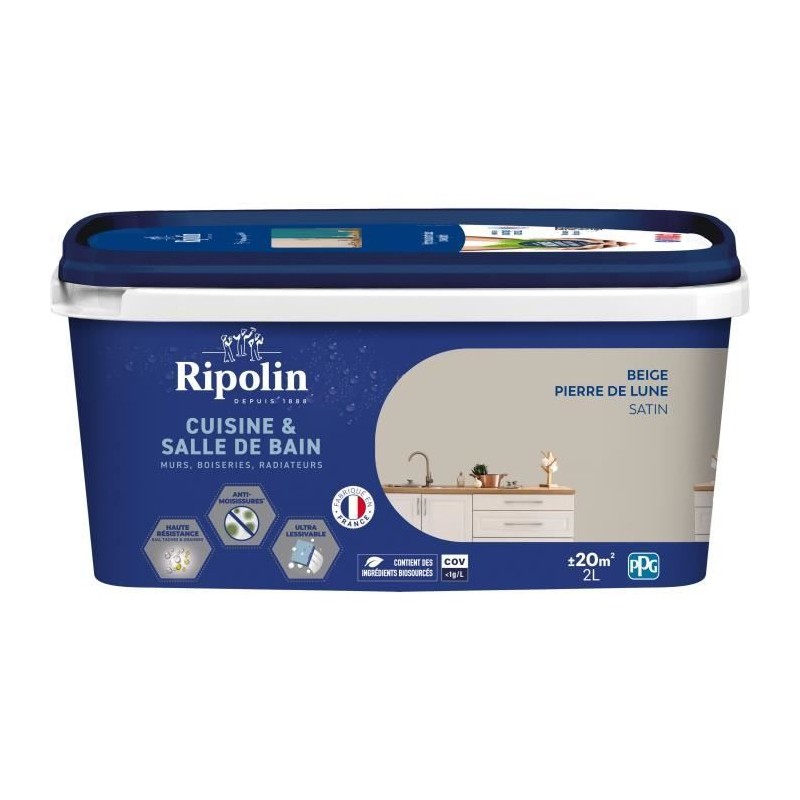 Peinture murs, boiseries, plafonds, radiateurs - RIPOLIN - Cuisine et