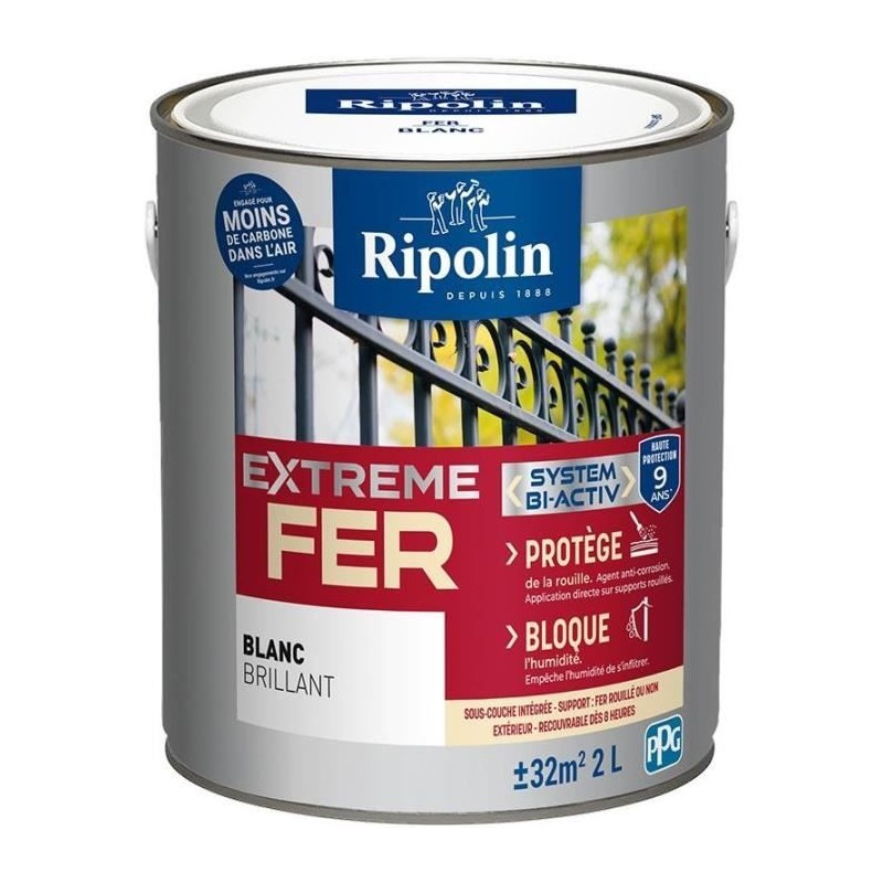 Extreme fer base blanche brillant - RIPOLIN - 2 L Extreme fer base blanche brillant - RIPOLIN - 2 L