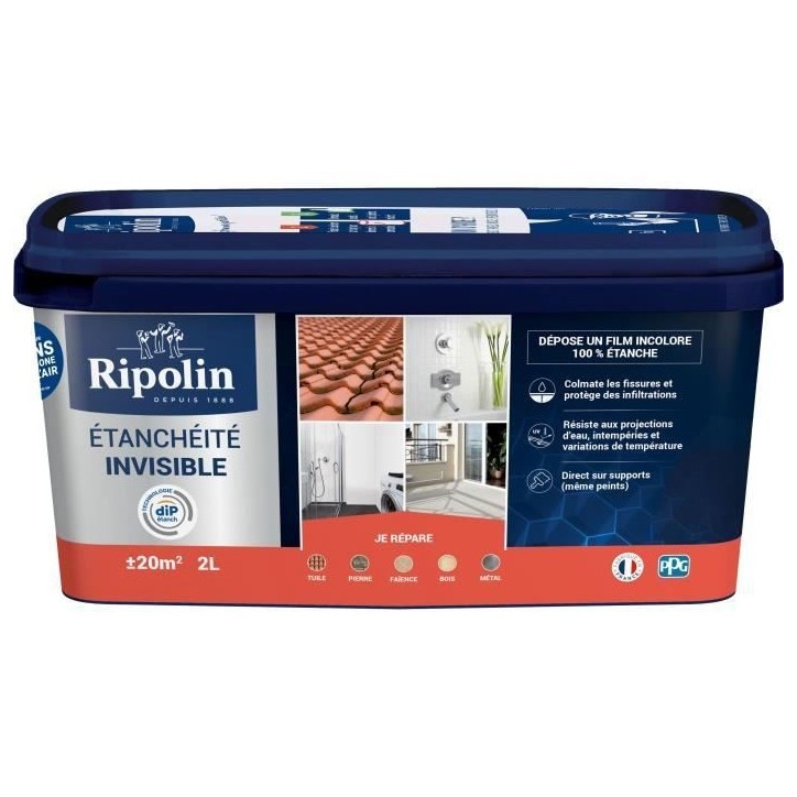 Anti-infiltrations multi-supports - RIPOLIN - 397642 - Invisible - 2 L