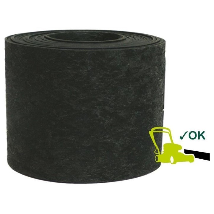 Bordure de jardin en caoutchouc recyclé - GARDEN ID Eco Border - 5 m H13 cm - Indestructible - Flexible, pose droite ou courbé Bordure de jardin en caoutchouc recyclé - GARDEN ID Eco Border - 5 m H13 cm - Indestructible - Flexible, pose droite ou courbé