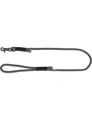 Laisse TRIXIE Soft Rope - S–XL: 1m - ø 10 mm - Noir et gris