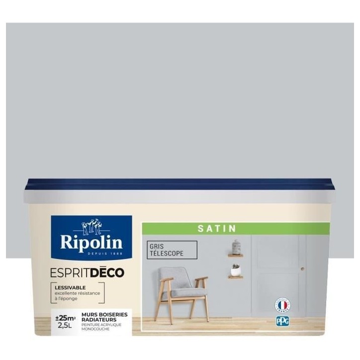RIPOLIN ESPRIT DECO GR TELESCO SATIN 2.5L RIPOLIN ESPRIT DECO GR TELESCO SATIN 2.5L