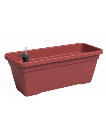 Jardiniere - Plastique - Rouge Foncé� - Rectangulaire - L77,9 x P24 x H22cm - ARTEVASI