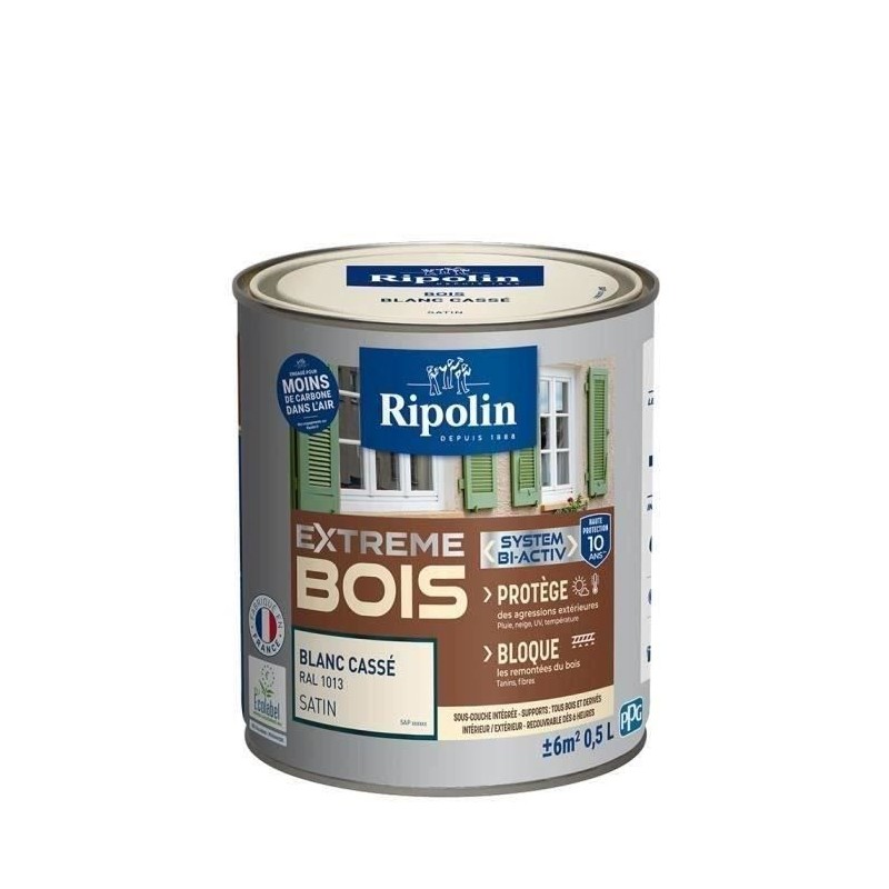 RIPOLIN Peinture Bois Satin Haute Protection 10 ans qui Protege et Mag RIPOLIN Peinture Bois Satin Haute Protection 10 ans qui Protege et Mag