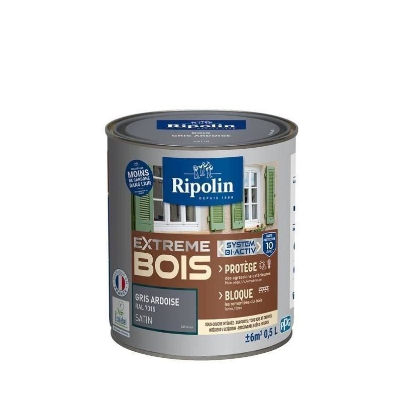 RIPOLIN Peinture Bois Satin Haute Protection 10 ans qui Protege et Mag RIPOLIN Peinture Bois Satin Haute Protection 10 ans qui Protege et Mag