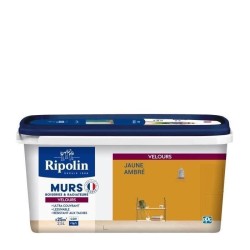 RIPOLIN Peinture Couleur Velours pour Murs, Boiseries Radiateurs - Jau