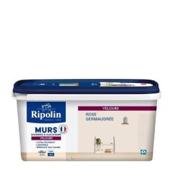RIPOLIN Peinture Couleur Velours pour Murs, Boiseries Radiateurs - Ros