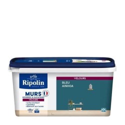 RIPOLIN Peinture Couleur Velours pour Murs, Boiseries Radiateurs - Ble