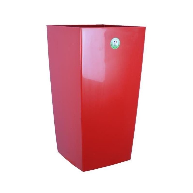 RIVIERA Pot de fleurs Nuance - Carré - 38 x 38 x H 69 cm - 67 L - Rou RIVIERA Pot de fleurs Nuance - Carré - 38 x 38 x H 69 cm - 67 L - Rou