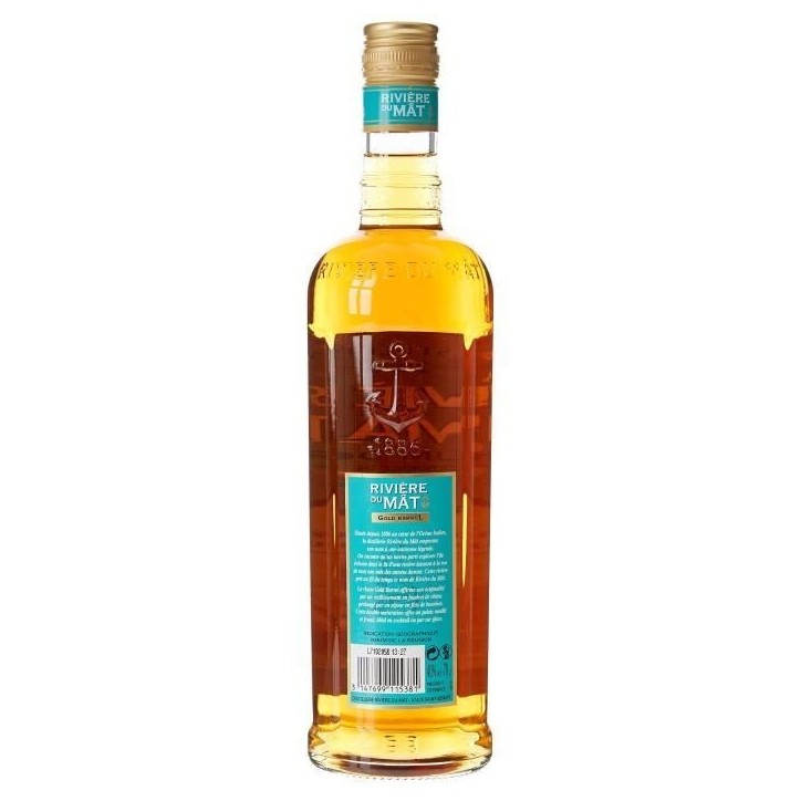 Riviere du Mât - Rhum doré de la Réunion - 40% - 70 cl