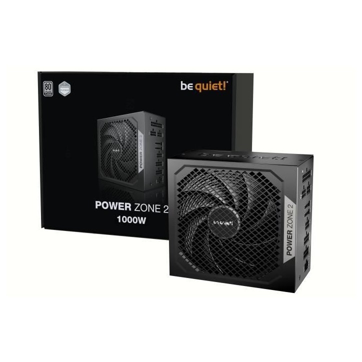 Alimentation PC - BE QUIET! - POWER ZONE 2 - 1000 W - Certifié 80 Plus Platinum - Modulaire Alimentation PC - BE QUIET! - POWER ZONE 2 - 1000 W - Certifié 80 Plus Platinum - Modulaire