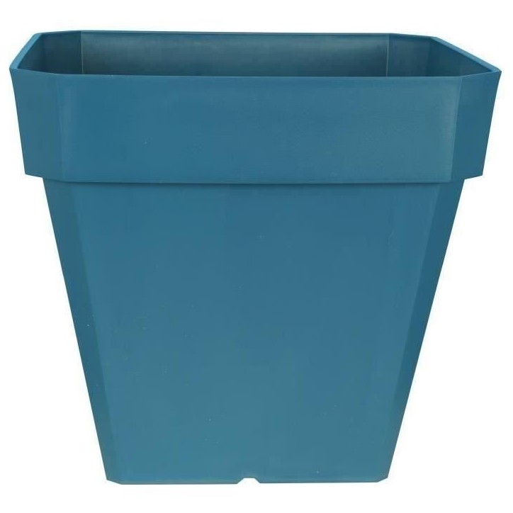 Bac a fleurs carré RIVIERA SOLEILLA - Plastique - 50x50 cm - Bleu Bac a fleurs carré RIVIERA SOLEILLA - Plastique - 50x50 cm - Bleu